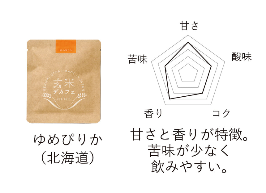 玄米デカフェ飲み比べセット【6銘柄】|体にやさしいノンカフェイン、おうち時間、飲み物|アトリエ玄米デカフェ、MNH