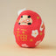 Miniature Daruma Doll ×Cat on its head (Japanese Good-Luck Charm) |Sakura Yamaguchi