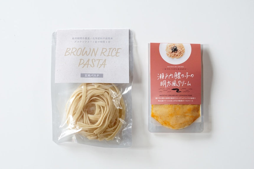 Brown Rice Pasta (半生の玄米パスタ)&瀬戸内潮騒のパスタソース|里山BOTANICAL