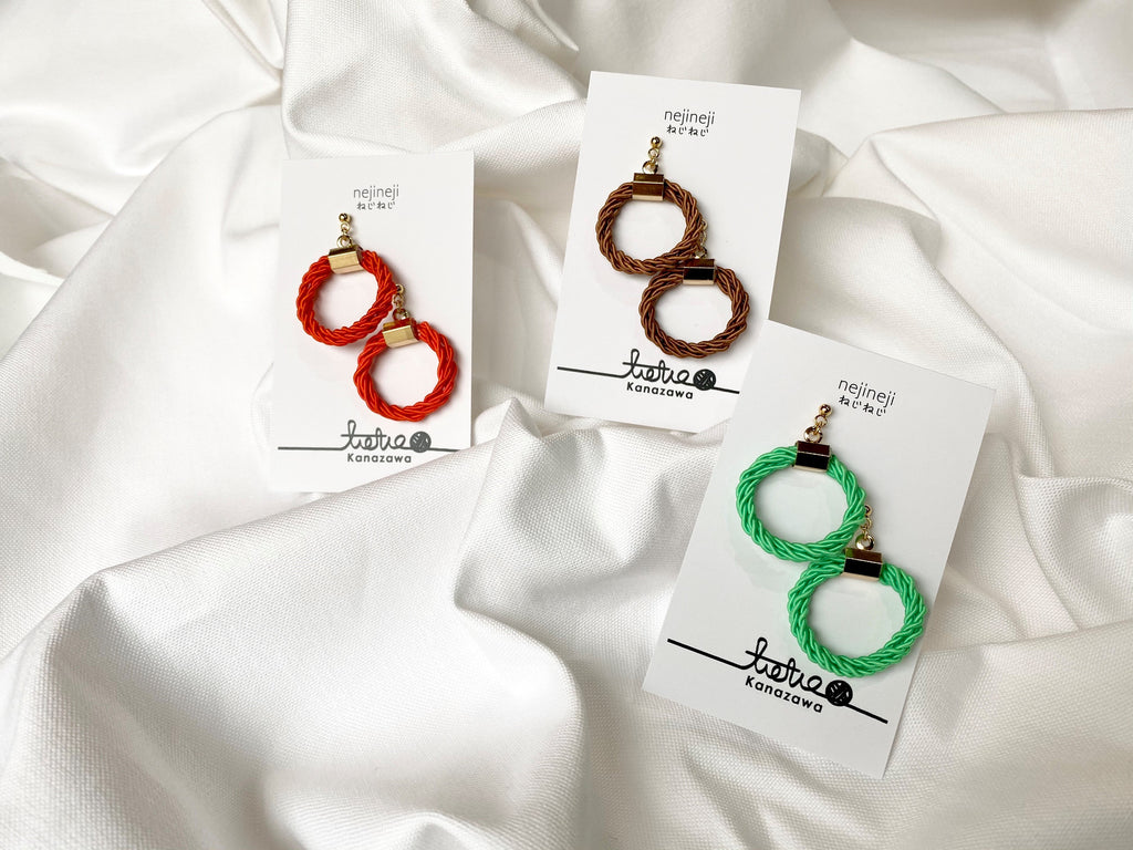 水引のアクセサリー＜ねじねじ＞／tietie kanazawa – TURNS商店