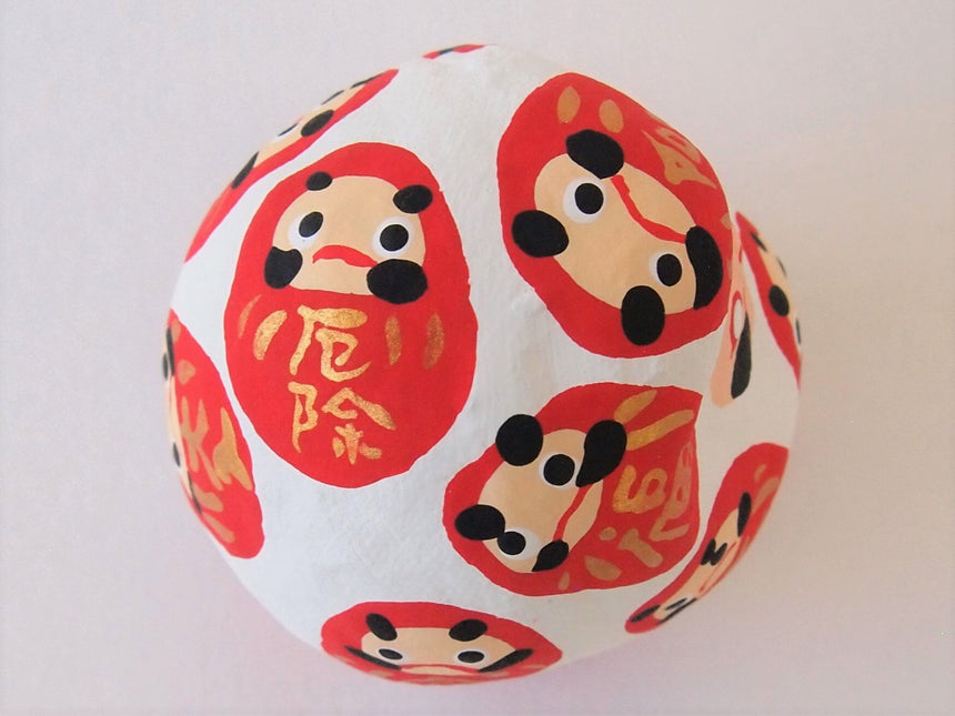 Miniature Daruma Doll (Japanese Good-Luck Charm) Two Colors Set|Sakura Yamaguchi