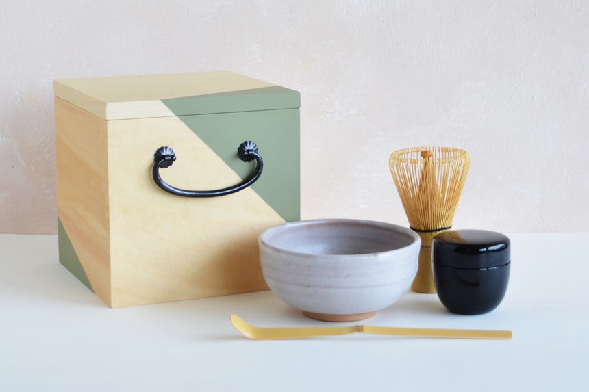 Ippukubox －イップクボックス－（外箱：グリーン）｜高橋工芸｜お茶、茶道、初心者安心セット