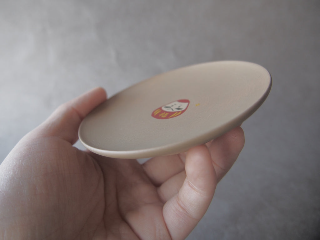 かわいい こけし の縁起豆皿｜会津漆器 食器 おしゃれ｜ほくるし堂