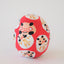 Miniature Daruma Doll (Japanese Good-Luck Charm) Two Colors Set|Sakura Yamaguchi