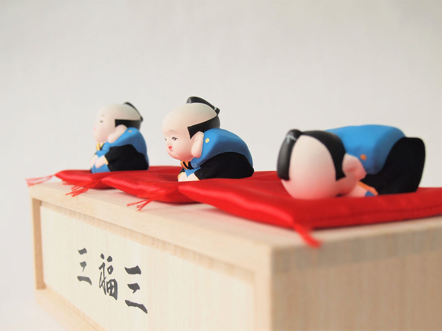 三福三福助 芳巳作|暮らしに福を招く縁起物|博多人形いとう