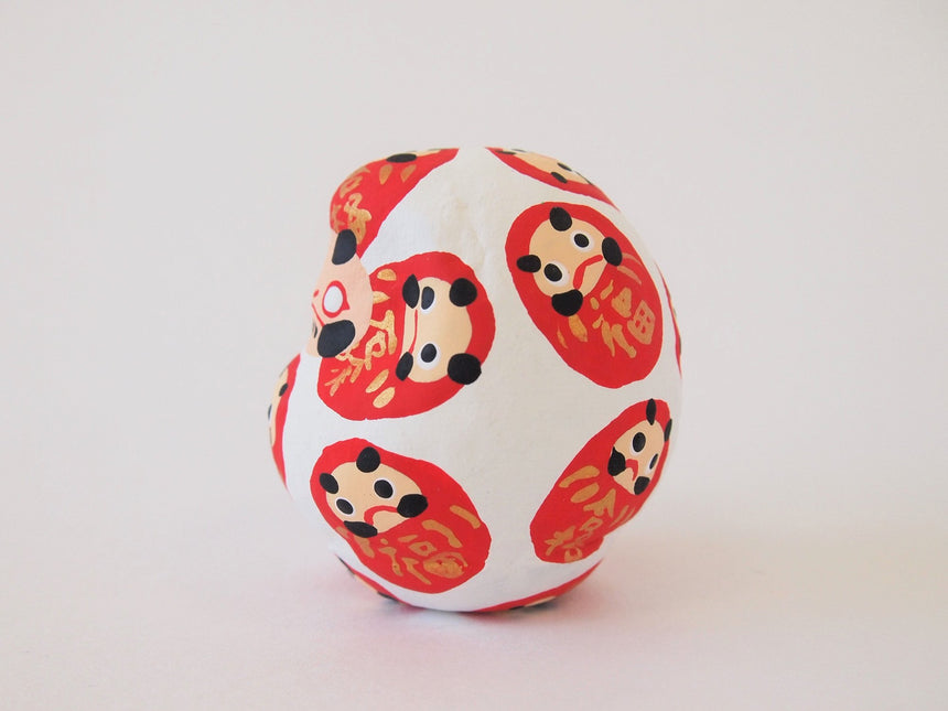 Miniature Daruma Doll (Japanese Good-Luck Charm) Two Colors Set|Sakura Yamaguchi