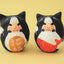 Miniature Daruma Doll ×MANEKI NEKO(Japanese Good-Luck Charm) |Sakura Yamaguchi