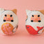 Miniature Daruma Doll ×MANEKI NEKO(Japanese Good-Luck Charm) |Sakura Yamaguchi