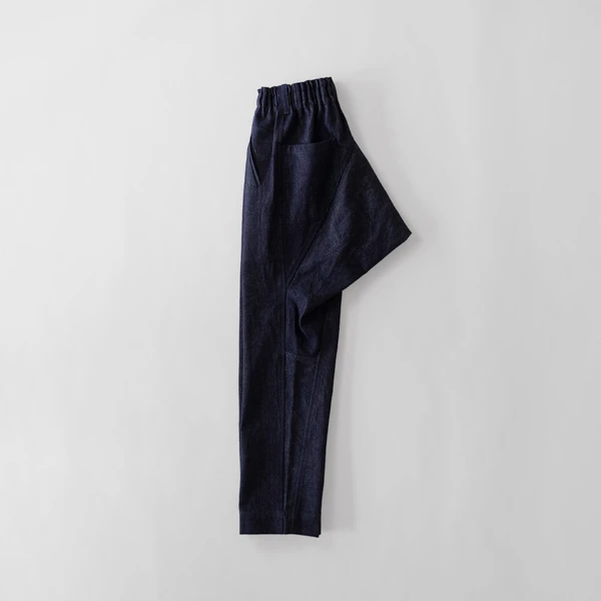 たつけ<オーガニックコットンデニム/藍染ダーク> 石徹白洋品店