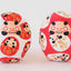 Miniature Daruma Doll (Japanese Good-Luck Charm) Two Colors Set|Sakura Yamaguchi