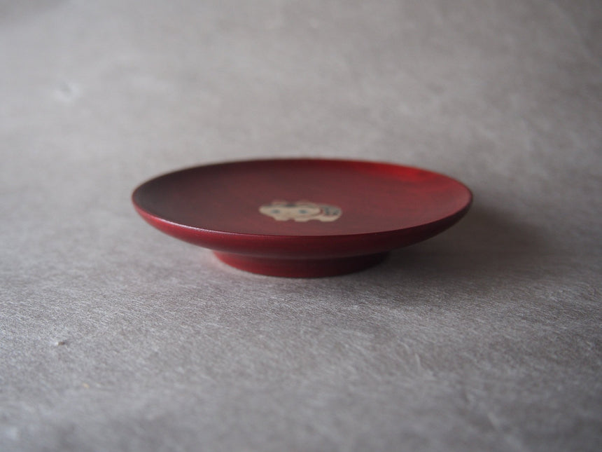 Aizu Lacquer Harikoinu|Hokurushido|traditional artworks,cute,kawaii,small plate