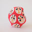 Miniature Daruma Doll (Japanese Good-Luck Charm) Two Colors Set|Sakura Yamaguchi