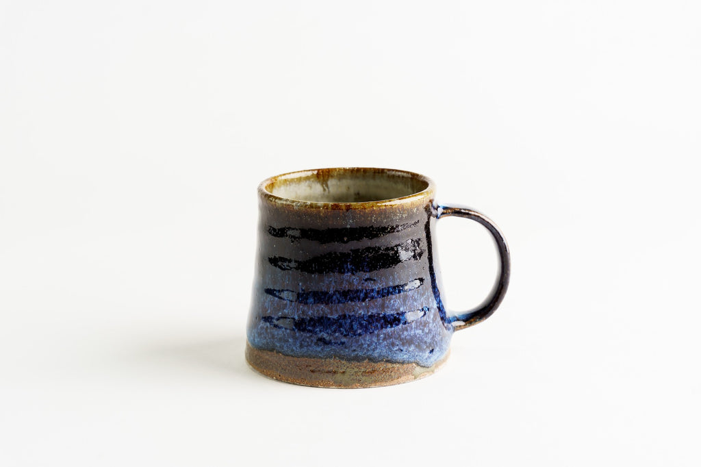 作家物 みちのく長瀞末家焼ひろ窯 急須と茶こぼしとマグカップ