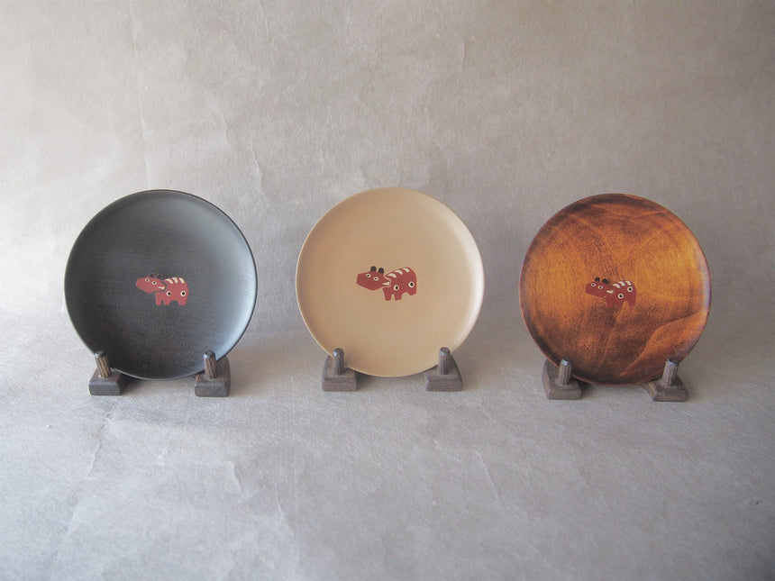 Aizu Lacquer Harikoinu|Hokurushido|traditional artworks,cute,kawaii,small plate