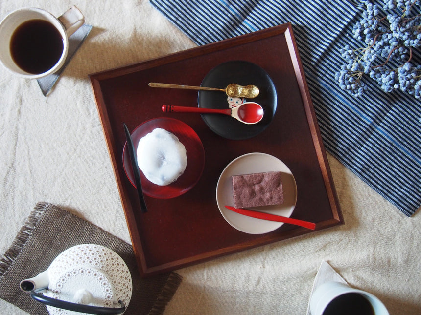 かわいいだるまの縁起豆皿|会津漆器 食器 おしゃれ| ほくるし堂
