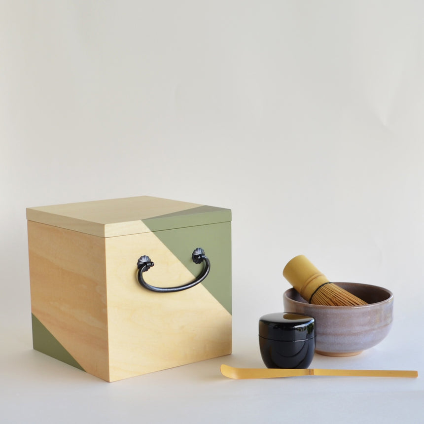 Ippukubox -イップクボックス-(外箱:グリーン)|高橋工芸|お茶、茶道、初心者安心セット