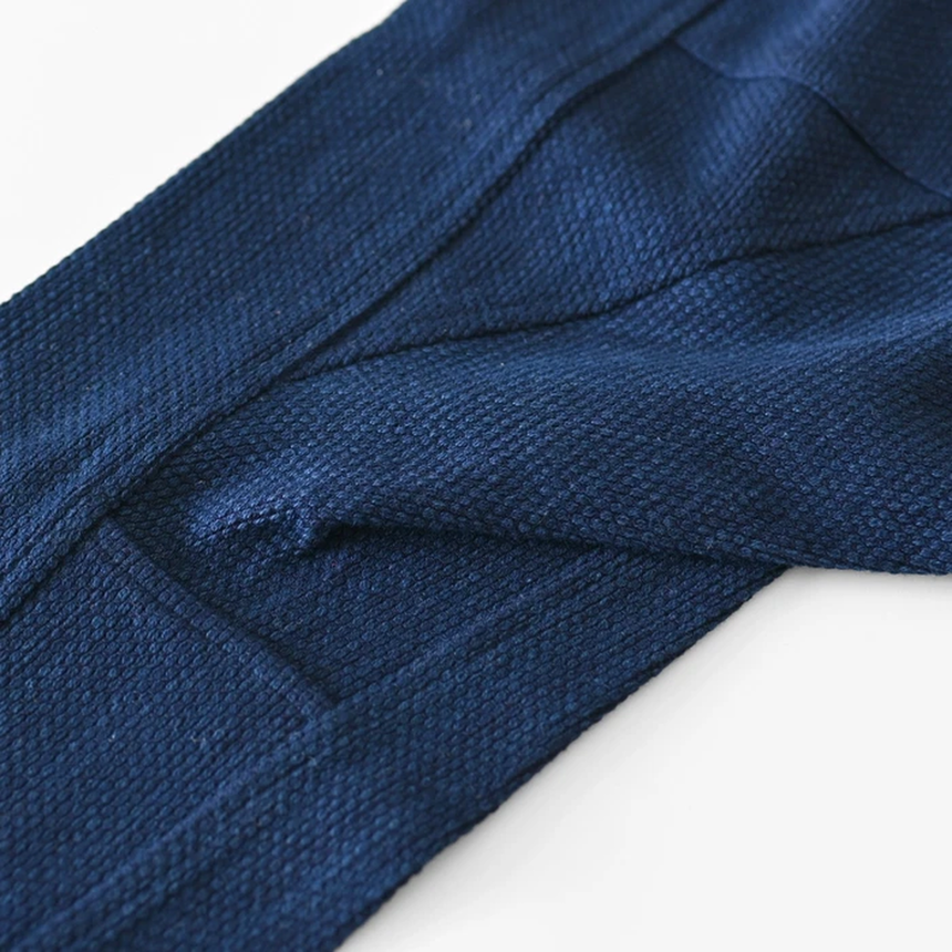 たつけ<コットン/刺し子織藍染> 石徹白洋品店