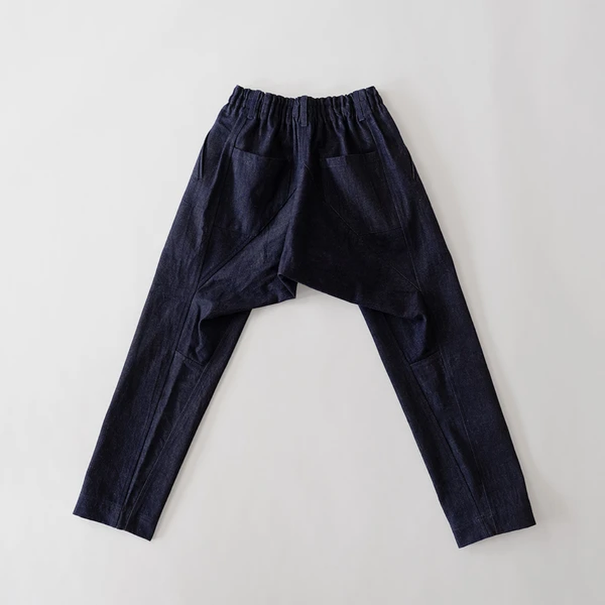 たつけ<オーガニックコットンデニム/藍染ダーク> 石徹白洋品店