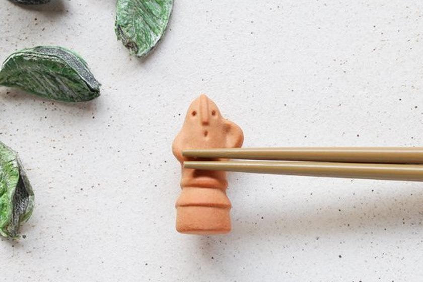 美濃焼の箸置き<古代セット>はにわ/遮光器土偶/ハート土偶/みみずく土偶/ビーナス土偶|イホシロ窯