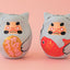 Miniature Daruma Doll ×MANEKI NEKO(Japanese Good-Luck Charm) |Sakura Yamaguchi